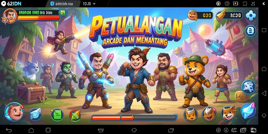Gambaran gameplay seru dari 62IDN yang penuh tantangan.