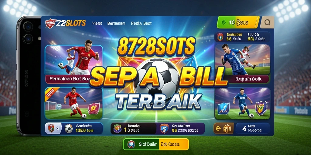 Tangkapan layar gameplay <strong>8728SLOTS</strong> dengan simbol sepak bola yang menarik.