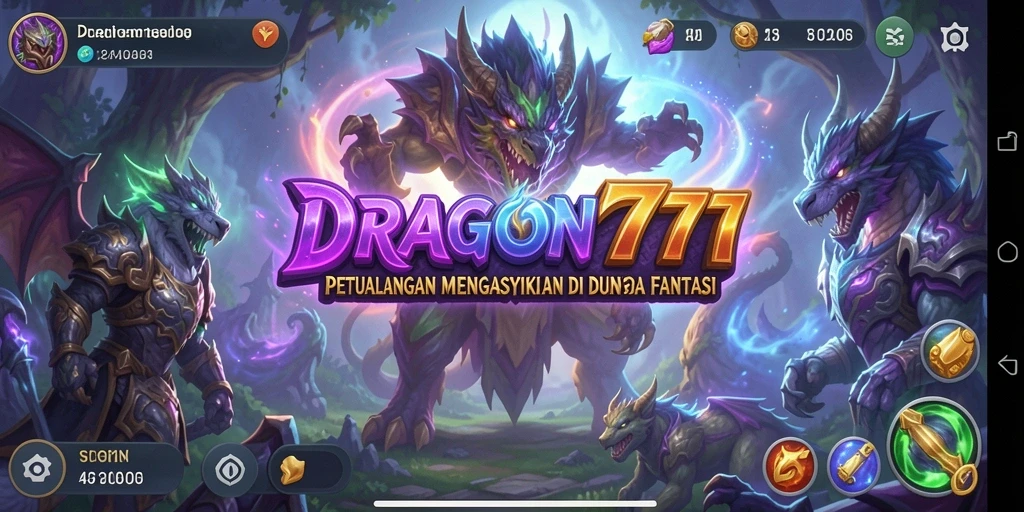Screenshot gameplay <strong>DRAGON777</strong> menunjukkan petualangan yang mendebarkan dan dunia yang menakjubkan.
