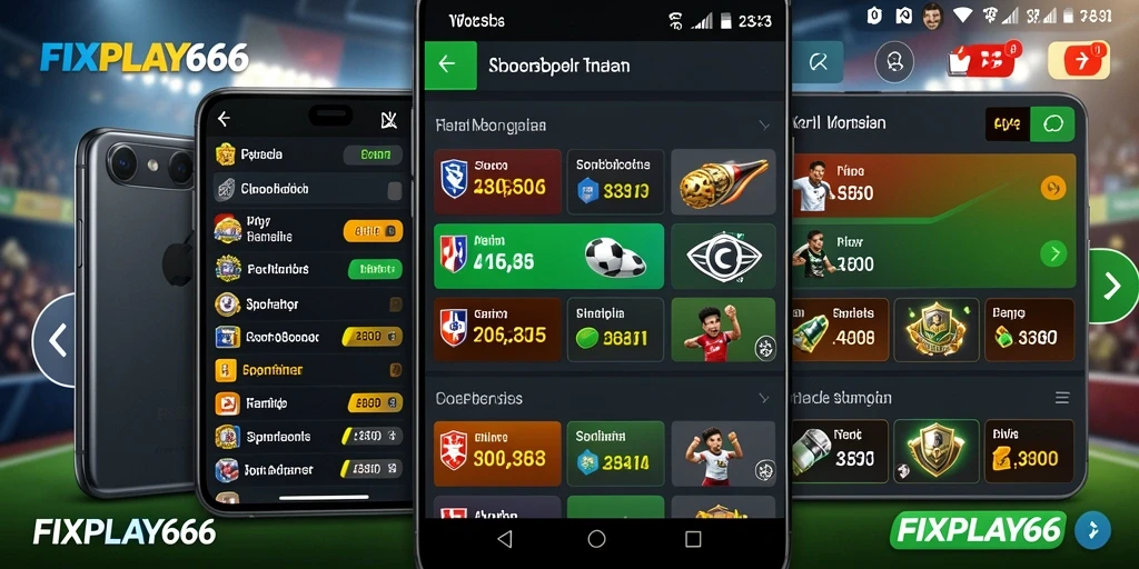 Screenshot gameplay FIXPLAY666 yang menampilkan taruhan olahraga.