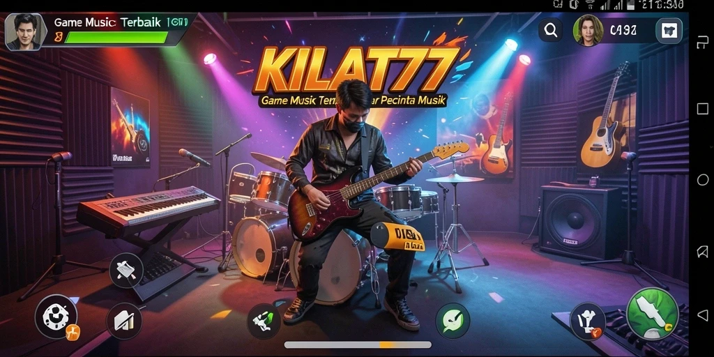 Gameplay KILAT77 yang seru dengan tantangan musik.
