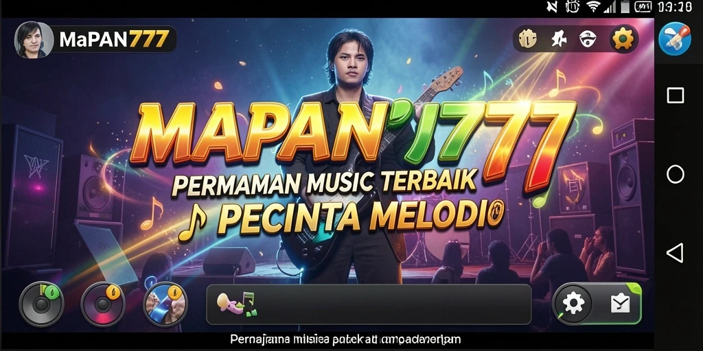 Tampilan gameplay seru dengan berbagai tantangan musik.