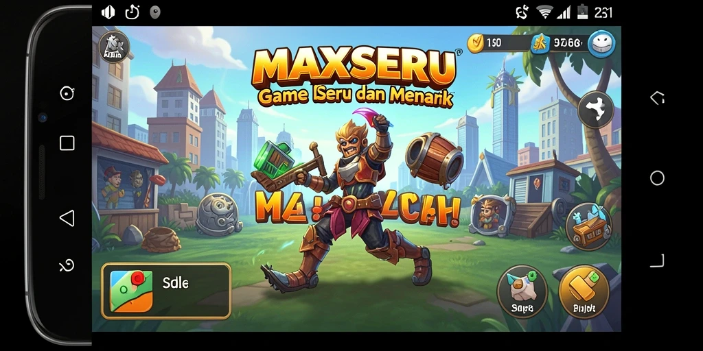 Tangkapan layar gameplay <strong>MAXSERU</strong> menunjukkan keseruan dan strategi dalam permainan Idle.