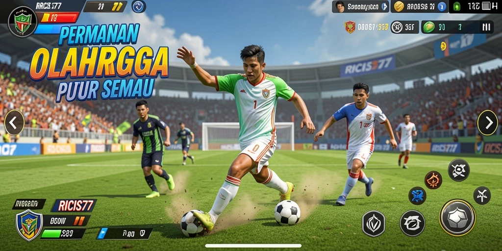 Tampilan gameplay RICIS77 yang memukau dalam aksi olahraga.