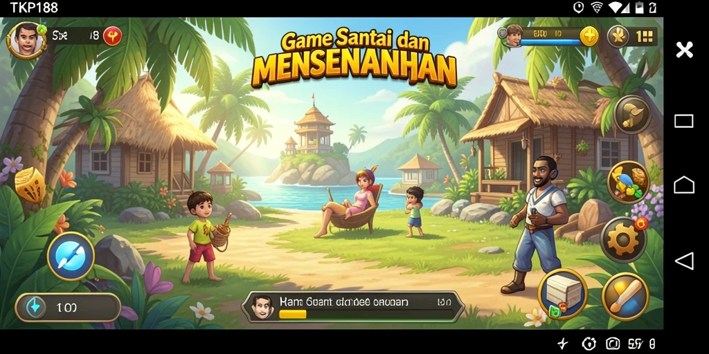 Tangkapan layar utama dari gameplay TKP188 yang seru dan penuh warna.