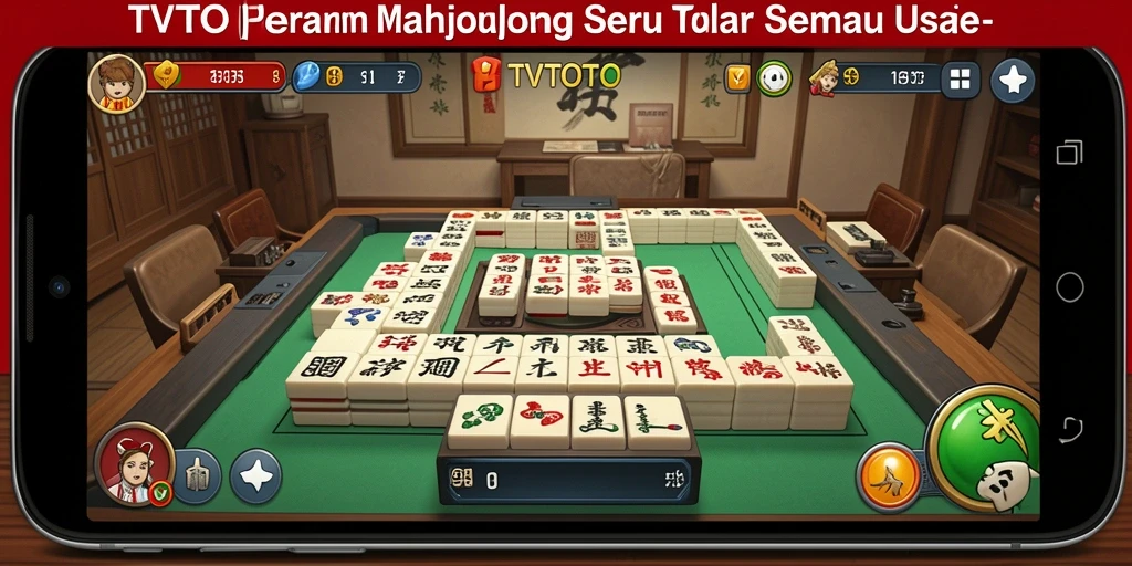 Tampilan gameplay seru di TVTOTO, permainan Mahjong yang menantang.