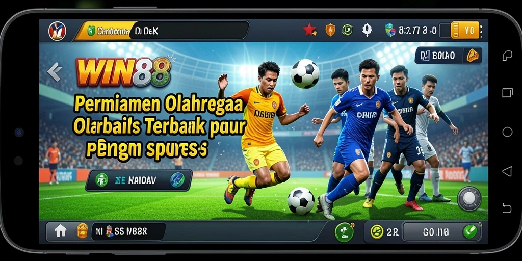 Screenshot gameplay WIN88 menampilkan aksi mendebarkan dalam olahraga.